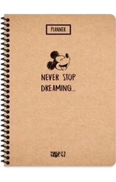 Mickey Mouse 16x22 Cm Çizgisiz Defter Beyaz Sayfa Kraft Kapak 80 Sayfa K4 Mickey Mouse 16x22 Cm Çizgisiz Defter Beyaz Sayfa Kraft Kapak 80 Sayfa K4