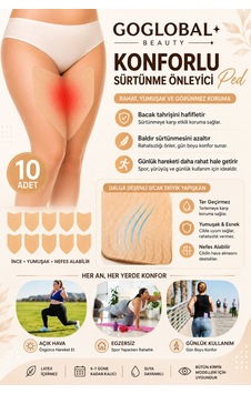 10'lu Uyluk Sürtünme Önleyici Bant Kendinden Yapışkanlı Pişik Önleyici Baldır Koruyucu Ped Kadın 10'lu Uyluk Sürtünme Önleyici Bant Kendinden Yapışkanlı Pişik Önleyici Baldır Koruyucu Ped Kadın