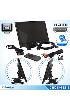 Araç içi Monitör 9" VGA - HDMI - AV Girişli TFT LCD Büyük Ekran Araç içi Monitör 9" VGA - HDMI - AV Girişli TFT LCD Büyük Ekran