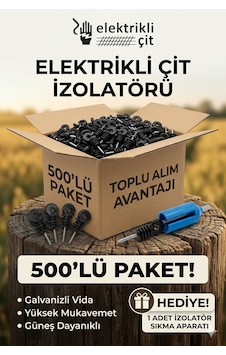 Canımız Enerji 500 Adet Elektrikli Çit İzolatörü + Sıkma Aparatı Hediyeli Canımız Enerji 500 Adet Elektrikli Çit İzolatörü + Sıkma Aparatı Hediyeli