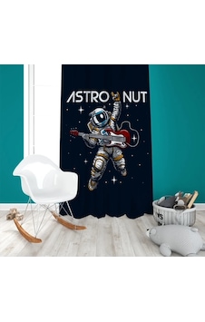 Dijital Baskı Rock Astronot Çocuk Oda Tek Kanat Fon Perde Dijital Baskı Rock Astronot Çocuk Oda Tek Kanat Fon Perde