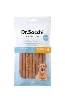 Dr. Sacchi Premium Tavuklu Çubuk Tahılsız Köpek Ödülü 10'lu 110 Gr Dr. Sacchi Premium Tavuklu Çubuk Tahılsız Köpek Ödülü 10'lu 110 Gr