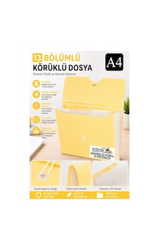 Körüklü Dosya 13 Bölmeli Pastel Renkler 1 Adet A4 Akardiyon Dosya Düzenleyici 13 Cepli Lastikli Dosya Belge Düzenleyici Sarı Körüklü Dosya 13 Bölmeli Pastel Renkler 1 Adet A4 Akardiyon Dosya Düzenleyici 13 Cepli Lastikli Dosya Belge Düzenleyici Sarı