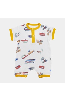 Tiffany Baby & Kids Tiffany Baby Caravan Theme Yarım Kol Kısa Bebek Tulumu 12026 Ekru Tiffany Baby & Kids Tiffany Baby Caravan Theme Yarım Kol Kısa Bebek Tulumu 12026 Ekru