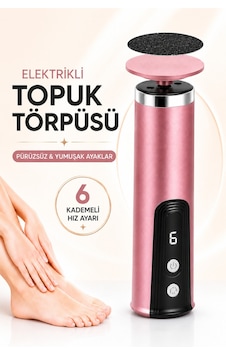 Topuk Törpüsü Elektrikli Ayak Nasır Temizleyici Şarjlı, Düşük Sesli, Profesyonel Bakım Cihazı Topuk Törpüsü Elektrikli Ayak Nasır Temizleyici Şarjlı, Düşük Sesli, Profesyonel Bakım Cihazı