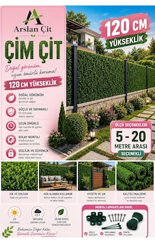 Tr Çim Çit Yapay Örgülü Bahçe Teli Yeşil 120 Cm X 11 Mt Diğer Tr Çim Çit Yapay Örgülü Bahçe Teli Yeşil 120 Cm X 11 Mt Diğer