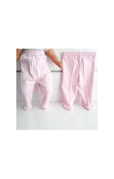 Bebegen Patikli Pembe Tek Alt Bebek Penye Pantolon Çok Renkli Bebegen Patikli Pembe Tek Alt Bebek Penye Pantolon Çok Renkli