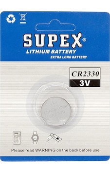 SUPEX CR2330 3V LİTYUM PİL TEKLİ SUPEX CR2330 3V LİTYUM PİL TEKLİ