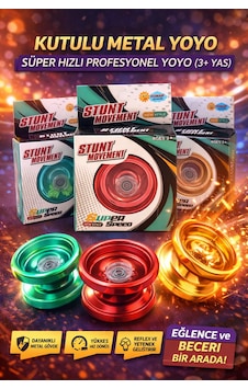 Stunt Movement Kutulu Metal Yoyo Süper Hızlı Profesyonel Yoyo Stunt Movement Kutulu Metal Yoyo Süper Hızlı Profesyonel Yoyo