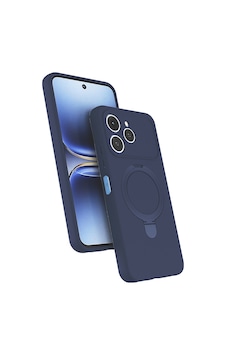 Rba Aksesuar Tecno Spark 40 Kılıf M-safe Şarj Özellikli Standlı Zore Samara Kapak - Lacivert Rba Aksesuar Tecno Spark 40 Kılıf M-safe Şarj Özellikli Standlı Zore Samara Kapak - Lacivert