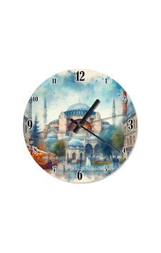 Ayasofya Camii Sessiz Duvar Saati Çok Renkli Ayasofya Camii Sessiz Duvar Saati Çok Renkli