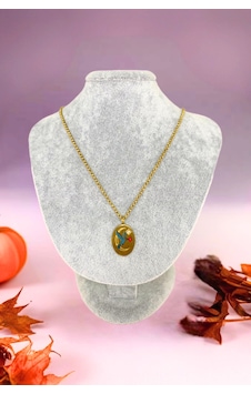 Gold Renkli Kuş Motifli Zirkon Taşlı Çelik Kolye Altın Gold Renkli Kuş Motifli Zirkon Taşlı Çelik Kolye Altın