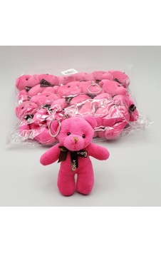 Peluş Ayıcık Anahtarlık Pembe