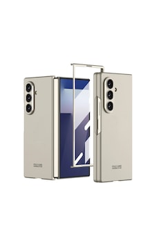 Samsung Uyumlu Galaxy Z Fold 7 Kılıf Zore Sert Kıpta Kapak Titanyum