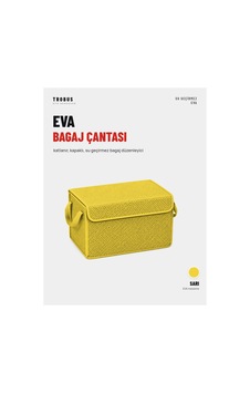 Trobus Eva Bagaj Çantası Organizer Katlanır, Kapaklı Sarı Trobus Eva Bagaj Çantası Organizer Katlanır, Kapaklı Sarı