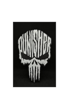 Punisher Logolu Standart Duvar Dekoru / Oyuncu Odası Aksesuarı