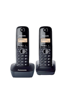 Panasonic KX-TG1612 Çift Ahizeli Dect Telefon Siyah