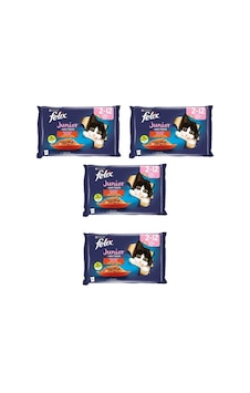 Purina Felix Multipack Sığır ve Tavuk Etli Yavru Kedi Maması 4'lü 4 x 85 G Purina Felix Multipack Sığır ve Tavuk Etli Yavru Kedi Maması 4'lü 4 x 85 G