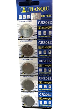 5 Adet 3 Volt Cr2032 Lityum Para Pil Cr 2032 Bios-kepenk-kumanda Terazi Düğme Lithum Pili