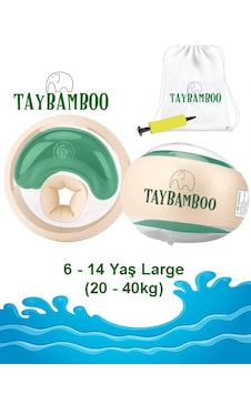 Taybamboo Classıcs Yuvarlak Üç Hava Odalı Yüzme Yardımcısı Kolluk - Yeşil - Large 6-14 Yaş 19-40kg Taybamboo Classıcs Yuvarlak Üç Hava Odalı Yüzme Yardımcısı Kolluk - Yeşil - Large 6-14 Yaş 19-40kg