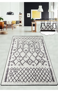 Chart Ekru 80X300 Cm Modern Yıkanabilir Kaymaz Taban Halı Chart Ekru 80X300 Cm Modern Yıkanabilir Kaymaz Taban Halı