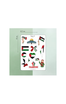 Free Palestine - Özgür Filistin Temalı Sticker Seti - A5 Standart Free Palestine - Özgür Filistin Temalı Sticker Seti - A5 Standart