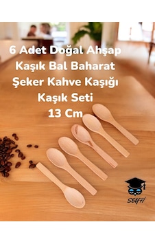 6 Adet Doğal Ahşap Kaşık Bal Baharat Şeker Kahve Kaşığı Kaşık Seti 13 Cm 6 Adet Doğal Ahşap Kaşık Bal Baharat Şeker Kahve Kaşığı Kaşık Seti 13 Cm