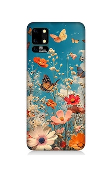 Reeder S19 Max Uyumlu Çiçekli Kelebekler Desenli Silikon Kılıf Reeder S19 Max Uyumlu Çiçekli Kelebekler Desenli Silikon Kılıf