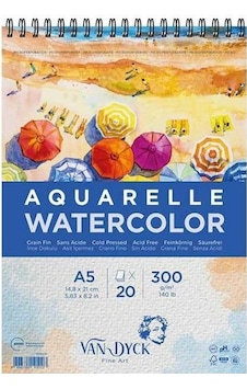 Van Dyck Aquarelle Watercolor Suluboya Resim Defteri A5 300 G 20 Yaprak Van Dyck Aquarelle Watercolor Suluboya Resim Defteri A5 300 G 20 Yaprak