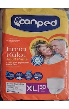 Emici Külot Canped Hasta Bezi Xlarge 30'lu 130 Cm 170 Cm Emici Külot Canped Hasta Bezi Xlarge 30'lu 130 Cm 170 Cm