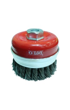 Hawk Ha10119 Çanak Fırça Gri Burma Telli M14 Vidalı 65mm Hawk Ha10119 Çanak Fırça Gri Burma Telli M14 Vidalı 65mm