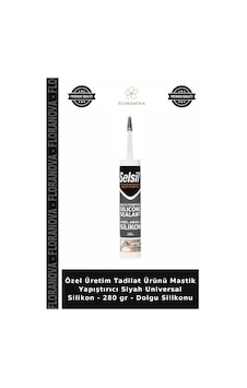 Özel Üretim Tadilat Ürünü Mastik Yapıştırıcı Siyah Universal Silikon - 280 Gr - Dolgu Silikonu Özel Üretim Tadilat Ürünü Mastik Yapıştırıcı Siyah Universal Silikon - 280 Gr - Dolgu Silikonu