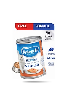 Premium Somonlu Yetişkin Kedi Konservesi 400 Gr Yaş Mama Premium Somonlu Yetişkin Kedi Konservesi 400 Gr Yaş Mama