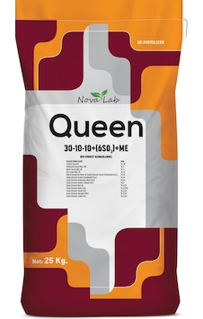Queen 30 10 10 + 6So3 + Me Npk Suda Çözünür DaMLama Gübresi 25 KG