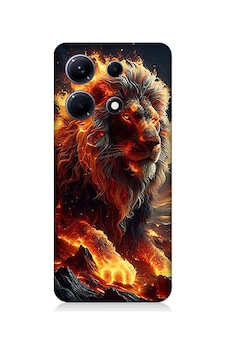 İnfinix Note 30 Uyumlu Alev Aslanı Desenli Silikon Kılıf İnfinix Note 30 Uyumlu Alev Aslanı Desenli Silikon Kılıf