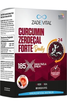 Zade Vital Curcumin Zerdeçal Forte Daily 60 Yumuşak Kapsül Zade Vital Curcumin Zerdeçal Forte Daily 60 Yumuşak Kapsül