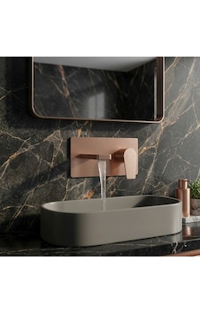 Rose Gold Ankastre Banyo Lavabo Bataryası Rose Gold Ankastre Banyo Lavabo Bataryası