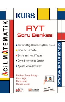 Acil Yayınları Ayt Matematik Kurs Soru Bankası Acil Yayınları Ayt Matematik Kurs Soru Bankası