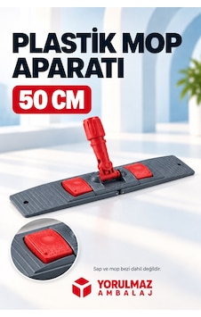 50 Cm Plastik Mop Aparatı Nemli Mop Tutucu Dayanıklı Paspas Aparatı 50 Cm Plastik Mop Aparatı Nemli Mop Tutucu Dayanıklı Paspas Aparatı