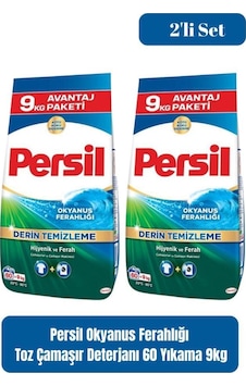 Persil Okyanus Ferahlığı Toz Çamaşır Deterjanı 2 x 9 KG Persil Okyanus Ferahlığı Toz Çamaşır Deterjanı 2 x 9 KG
