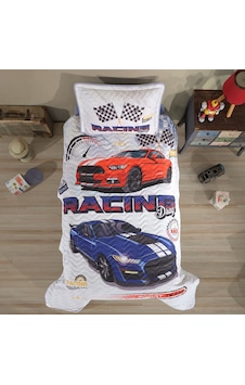 Clasy Ranforce Tek Kişilik Yatak Örtüsü Racing Drag Mavi Mavi Clasy Ranforce Tek Kişilik Yatak Örtüsü Racing Drag Mavi Mavi