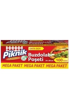 Piknik Gıda Ambalaj Buzdolabı Poşeti Orta-mega 100&apos Lü 1536 Piknik Gıda Ambalaj Buzdolabı Poşeti Orta-mega 100&apos Lü 1536