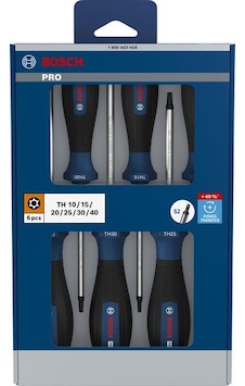 Bosch Pro Th 6'lı Delikli Torx Tornavida Seti 1600a03hu5 Bosch Pro Th 6'lı Delikli Torx Tornavida Seti 1600a03hu5
