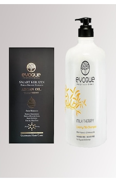 Evoque Milk Therapy Sülfatsız Şampuan 1 L + Keratin Organik Argan Yağ 100 ML