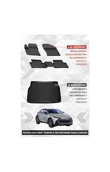 Sahler Toyota C-hr 2 2023+ Uyumlu 4.5d Premium Havuzlu Oto Paspas Ve Liner Marka 3d Ses Sistemsiz Bagaj Havuzu Sahler Toyota C-hr 2 2023+ Uyumlu 4.5d Premium Havuzlu Oto Paspas Ve Liner Marka 3d Ses Sistemsiz Bagaj Havuzu