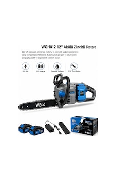 Algaride Wgh012 30cm Kılavuz Akülü Zincirli Testere 20v Çift Bataryalı Kömürsüz Motor Otomatik Yağlama Algaride Wgh012 30cm Kılavuz Akülü Zincirli Testere 20v Çift Bataryalı Kömürsüz Motor Otomatik Yağlama