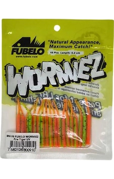 Fubelo Wormiez 5.2cm 18 Adet Lrf Silikonu Fire Tiger Uv Fubelo Wormiez 5.2cm 18 Adet Lrf Silikonu Fire Tiger Uv