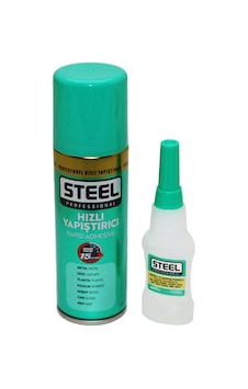Steel Ck-6361 Hızlı Yapıştırıcı 100ml+20gr Brüt Mdf-ahşap-metal-deri-kauçuk-plastik-cam - 12'li Paket Steel Ck-6361 Hızlı Yapıştırıcı 100ml+20gr Brüt Mdf-ahşap-metal-deri-kauçuk-plastik-cam - 12'li Paket