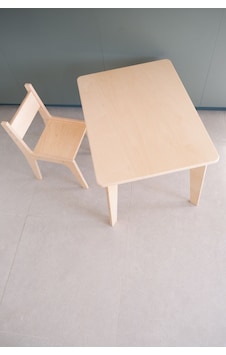Montessori Ahşap Çocuk Masa Ve Sandalye Takımı Masa + 1 Sandalye