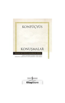 Kitapstore Konuşmalar (Karton Kapak) / Konfüçyüs Kitapstore Konuşmalar (Karton Kapak) / Konfüçyüs